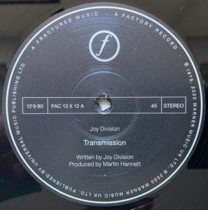 Joy Division - Transmission (12' 180 Gram Vinyl Single)